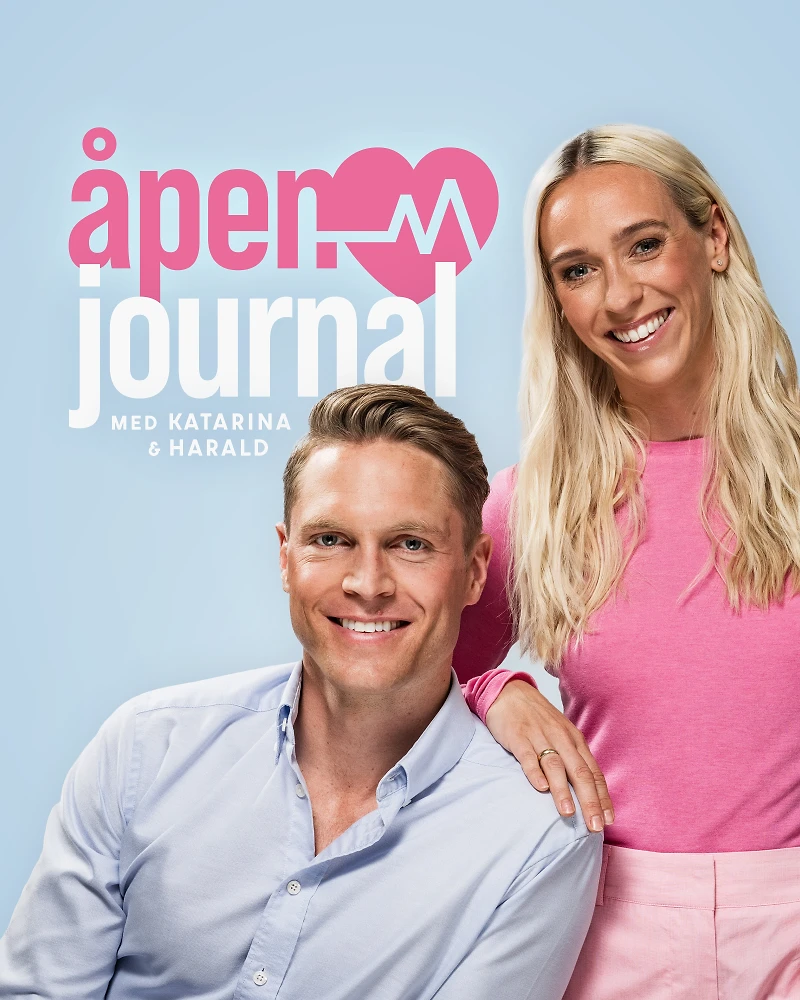 Åpen journal med Katarina og Harald cover