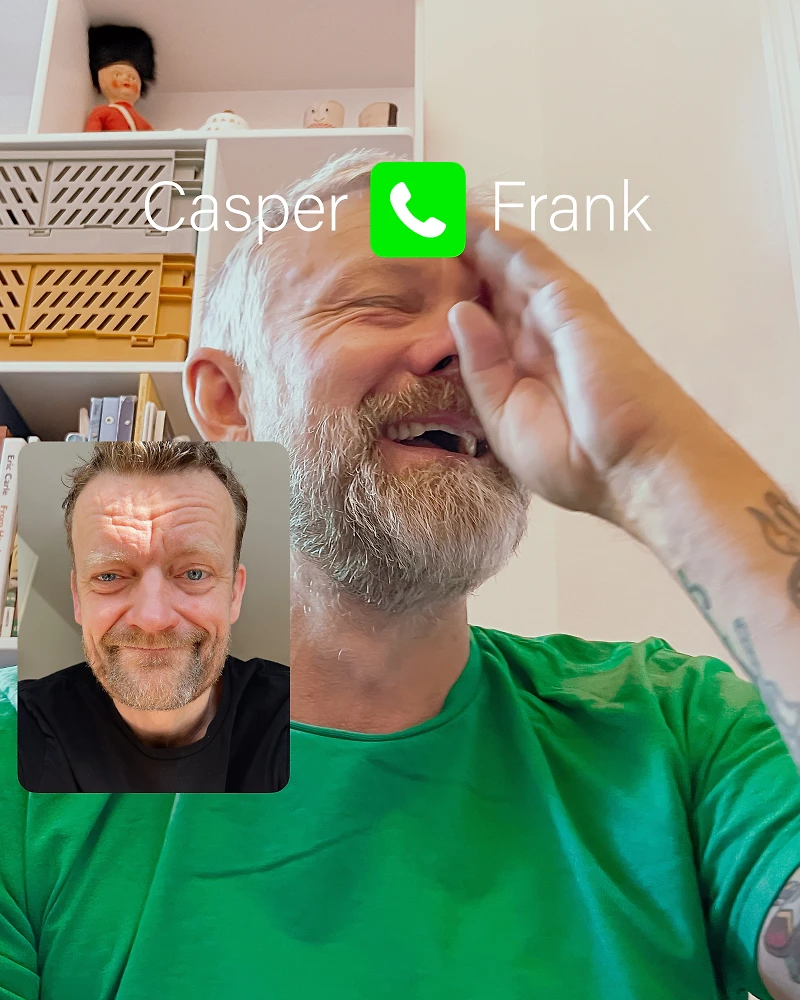 Casper ringer til Frank cover